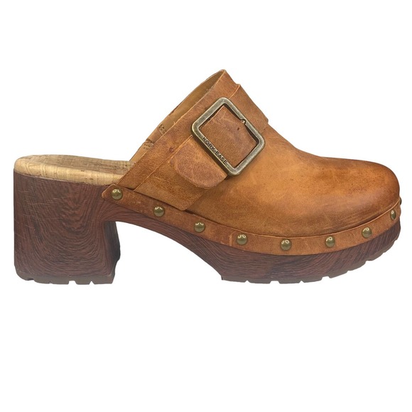 Kork-Ease Shoes - Kork-Ease Women’s Tania Brown Leathr Buckle Clog Size US 8